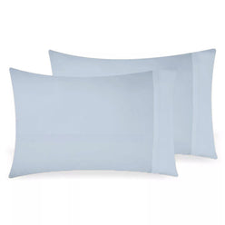 Bamboo Eco 400THC Cotton Standard Pillowcase Pair Sky Blue