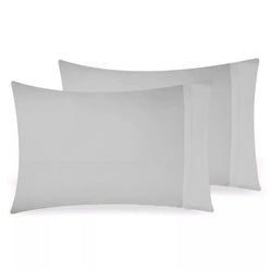 Bamboo Eco 400THC Standard Pillowcase Pair Silver