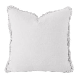 French Linen 50x50cm Filled Cushion Silver