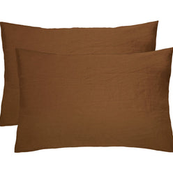 French Linen Standard Pillowcase Pair Hazel
