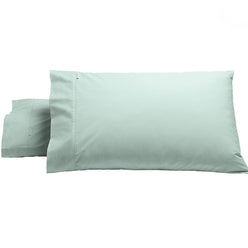 Heston 300THC Cotton Percale Standard Pillowcase Pair Sage
