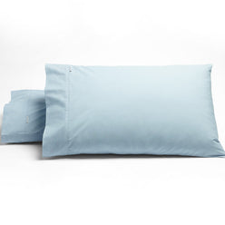 Heston 300THC Cotton Percale Standard Pillowcase Pair Steel Blue