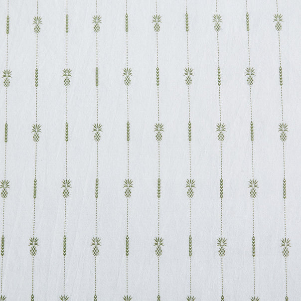 Pineapple Stripe Sheet Set Range Palm Green