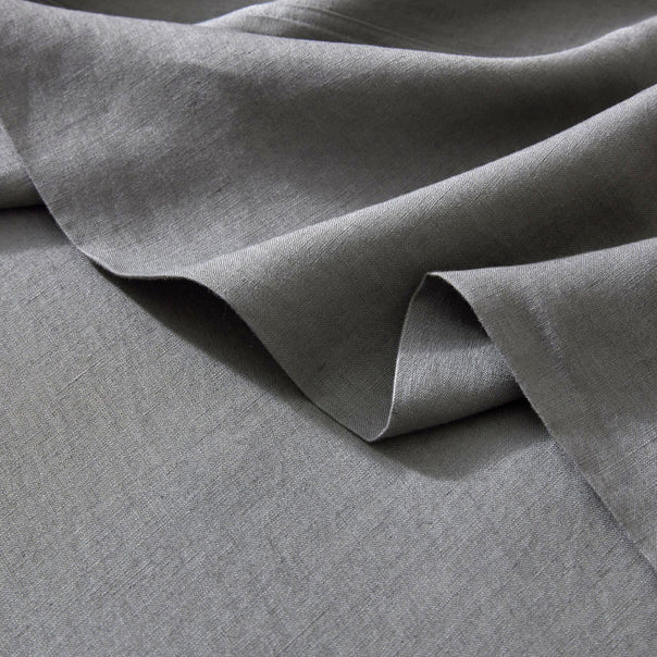 Ravello Linen Fitted or Flat Sheet Range Charcoal