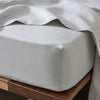 Ravello Linen Fitted or Flat Sheet Range Silver